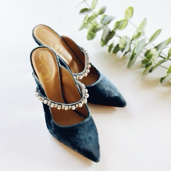 Sam Edelman Hyland Pointed Toe Mule in Sapphire 5.5 - Picture 3 of 9